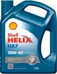Полусинтетическое SHELL 10W40 HELIX HX7 5L ACEA A3/B4, API SL/CF, MB 229.1, VW 502.00/505.00, FORD M2C153-E, GM LL-B-025